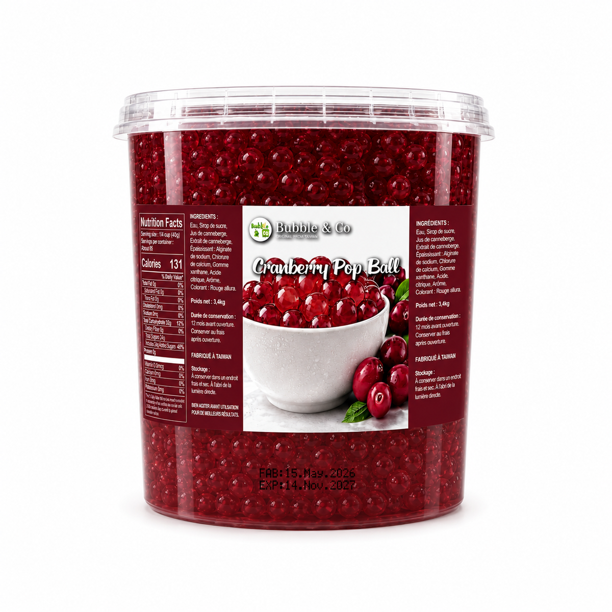''NEW IN'' POP BALL- Cranberry 3.4KG