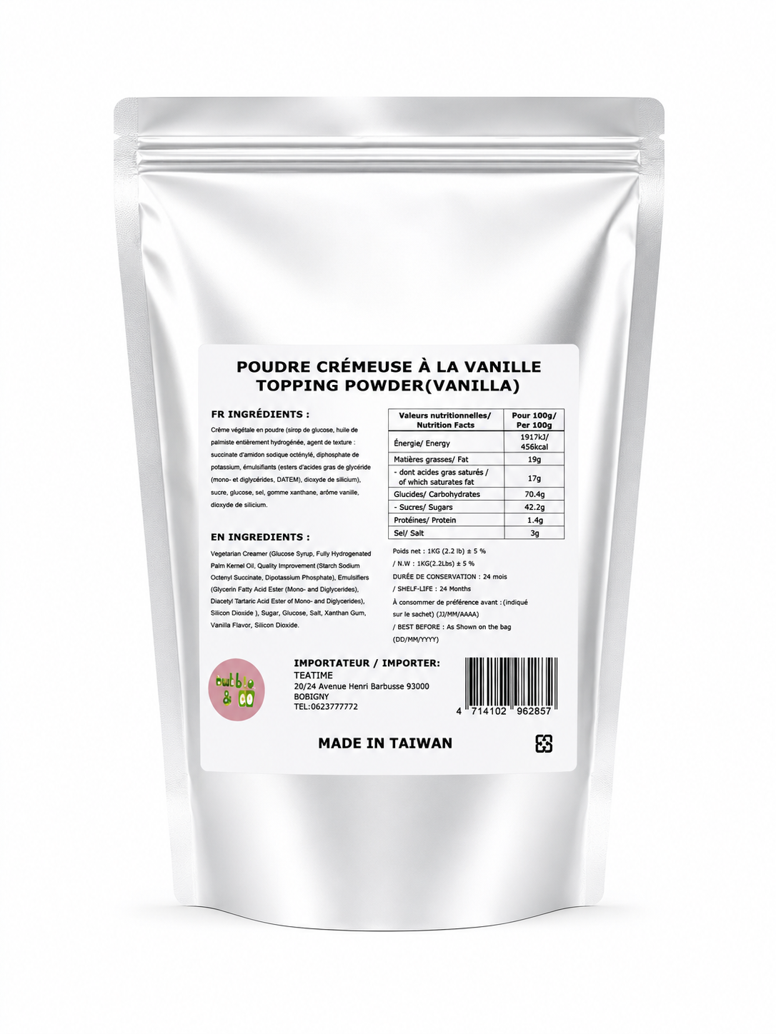 Cold Foam Crémeuse à la Vanille – 1kg
