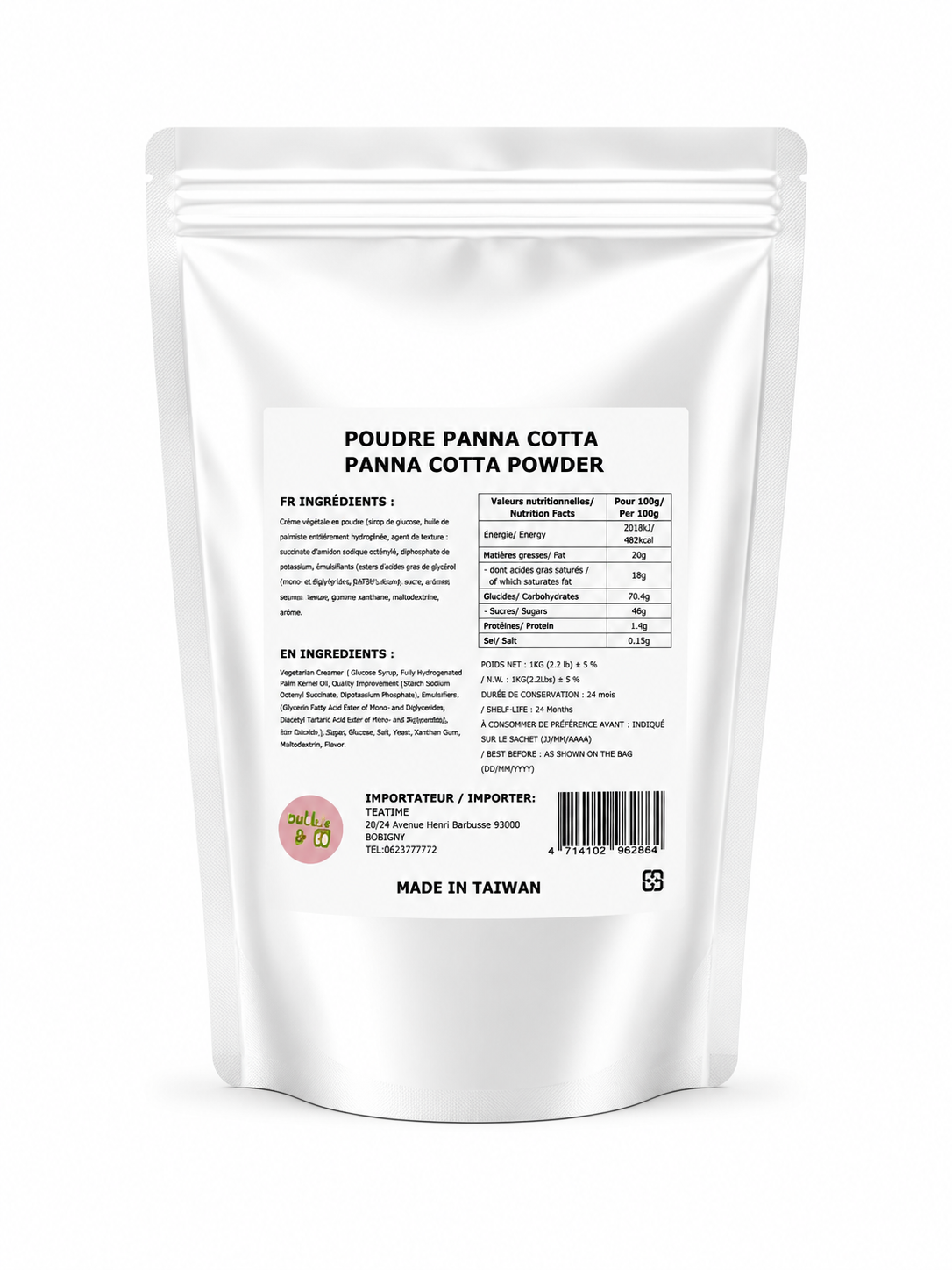 Creamy panna cotta - Topping  1Kg