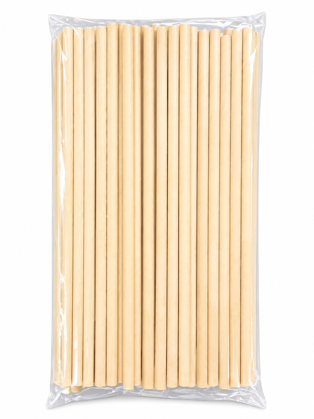 Pailles en papier kraft Ø 6 mm – 19,7 cm longueur