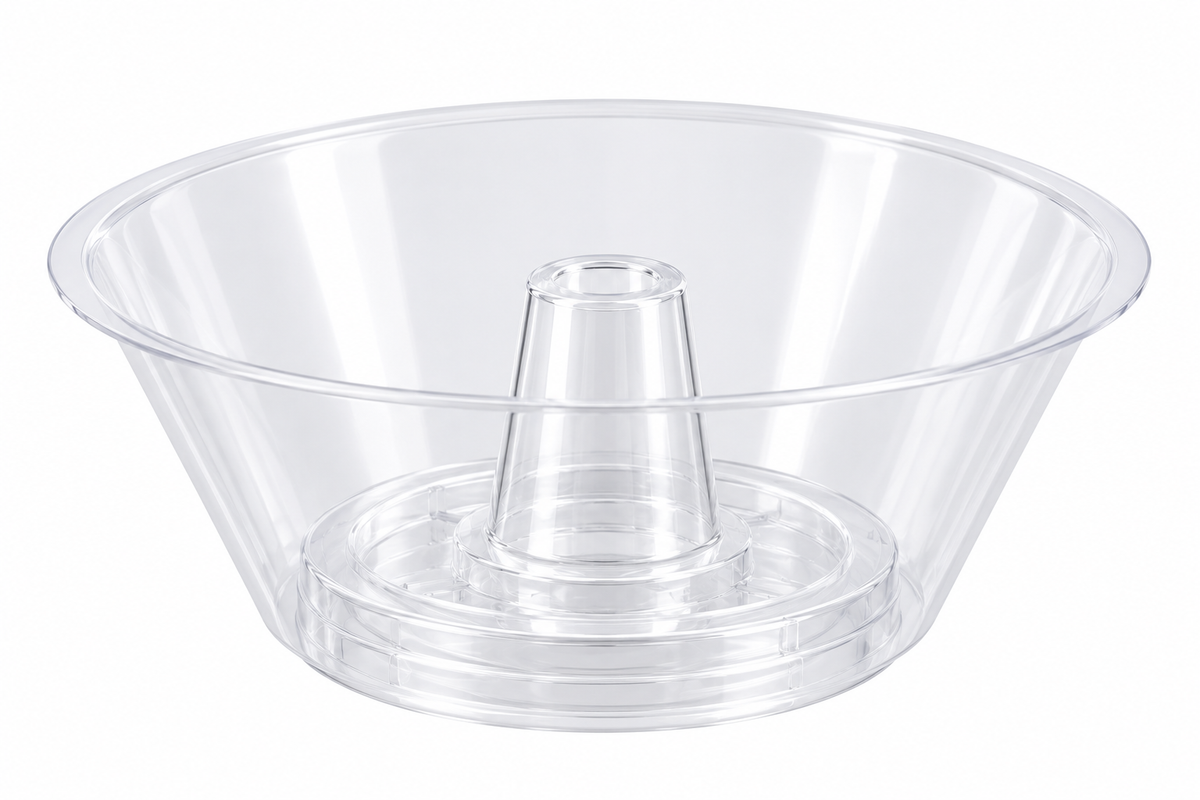 Bol à snacks transparent pour gobelet Ø 90 mm – Support à toppings